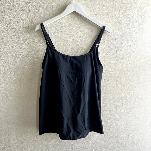 B2PRITY Black Tankini Top Large - Picture 3 of 6
